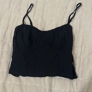 Black Cropped Tank Top Pacsun
